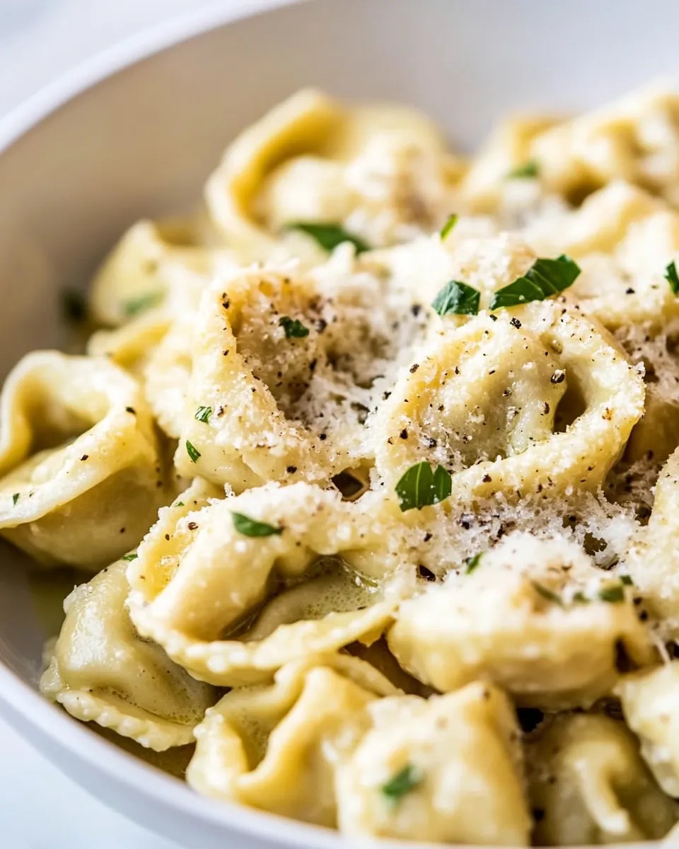 Classic Cheese Tortellini in Garlic Butter Sauce recipe photo