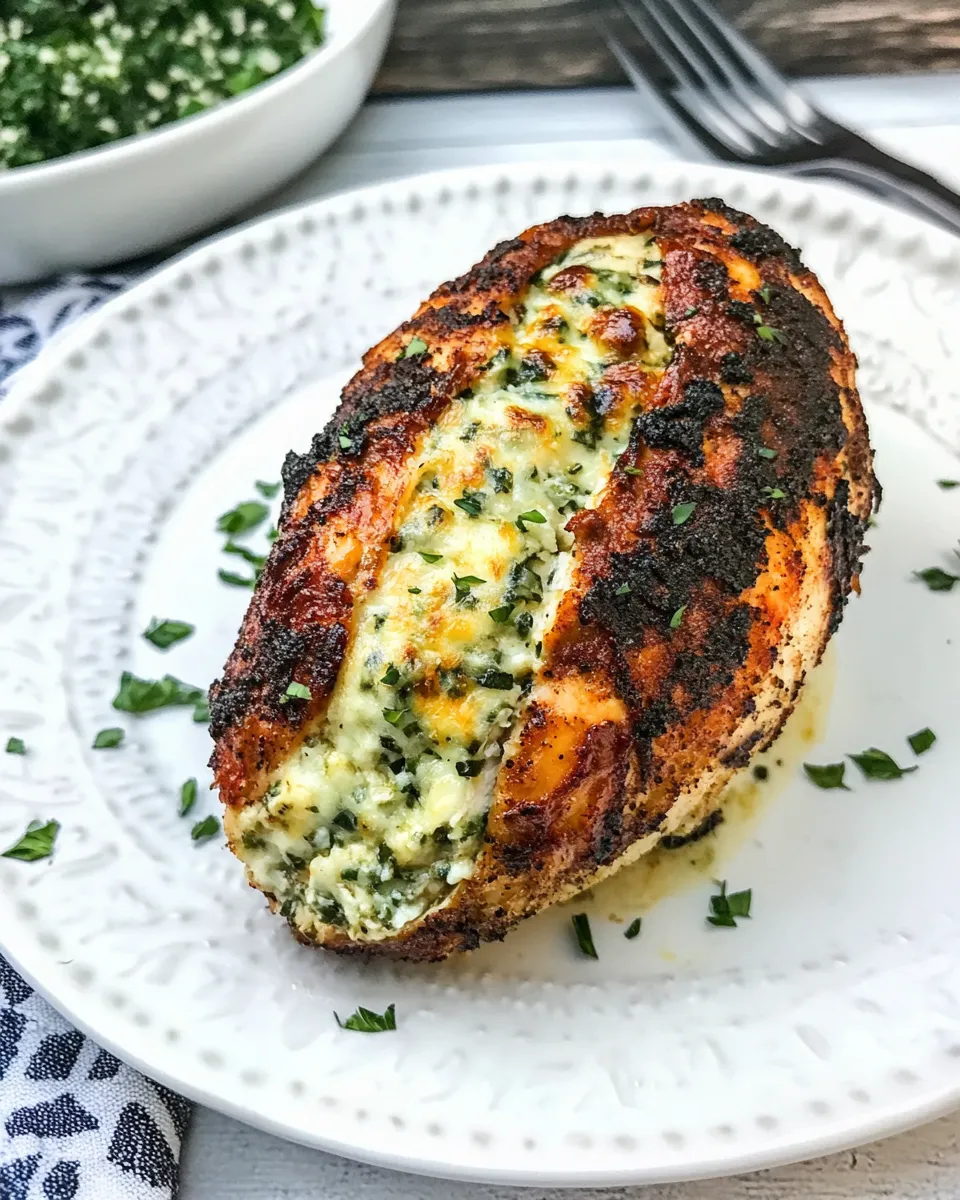 classic Cheesy Air Fryer Stuffed Chicken image