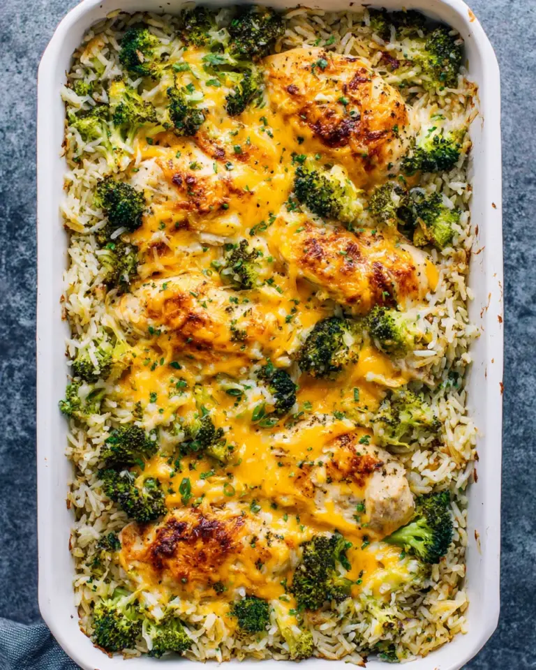 Homemade Cheesy Chicken, Broccoli, and Rice dish photo