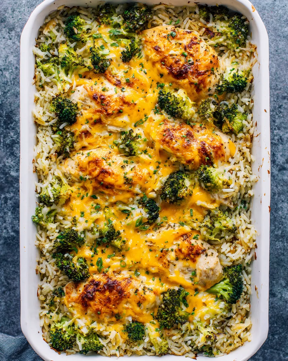 Homemade Cheesy Chicken, Broccoli, and Rice dish photo