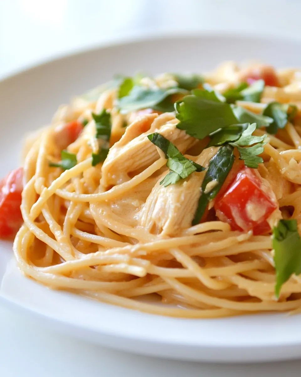 Homemade Cheesy Chicken Spaghetti Recipe photo