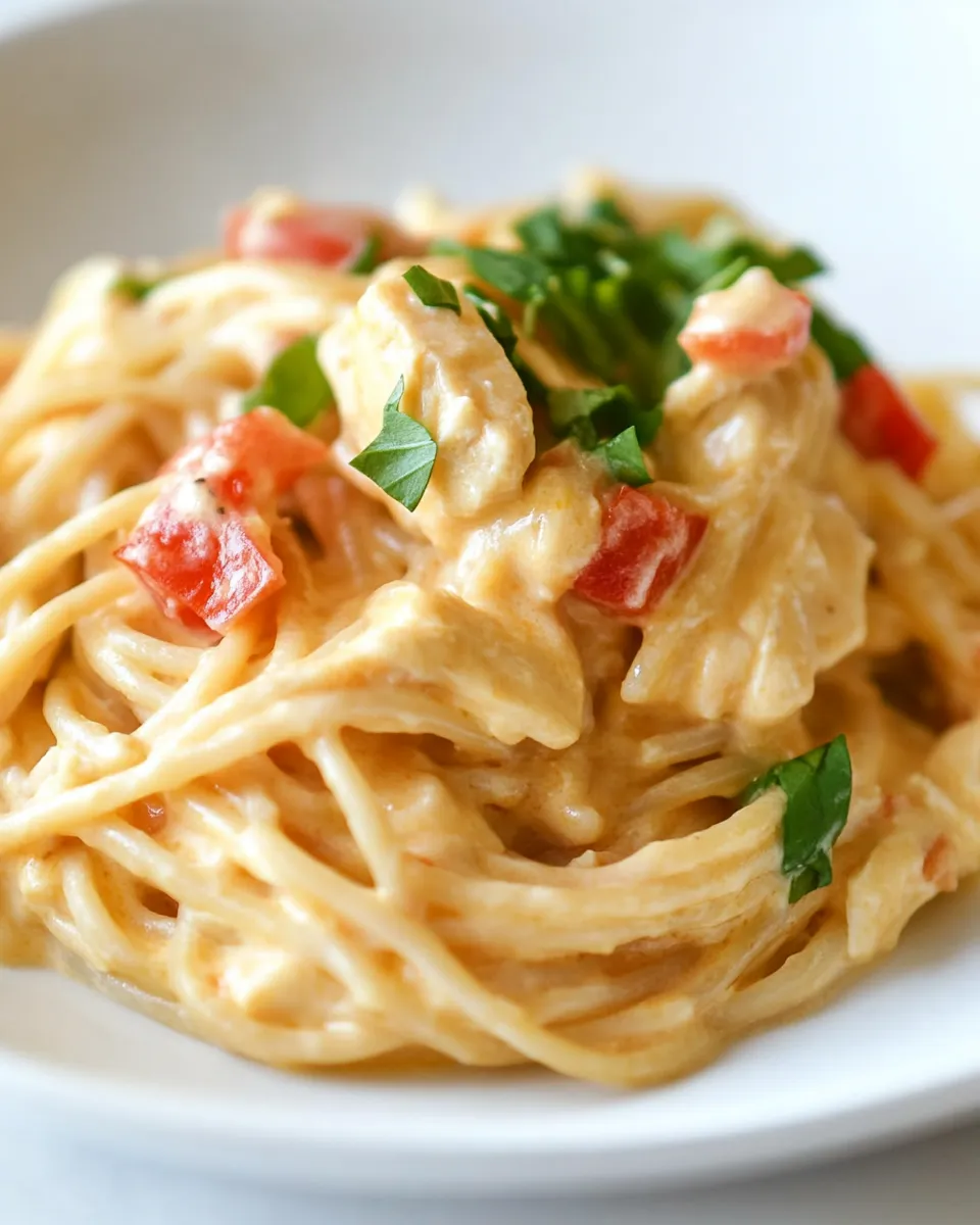 Classic Cheesy Chicken Spaghetti Recipe image
