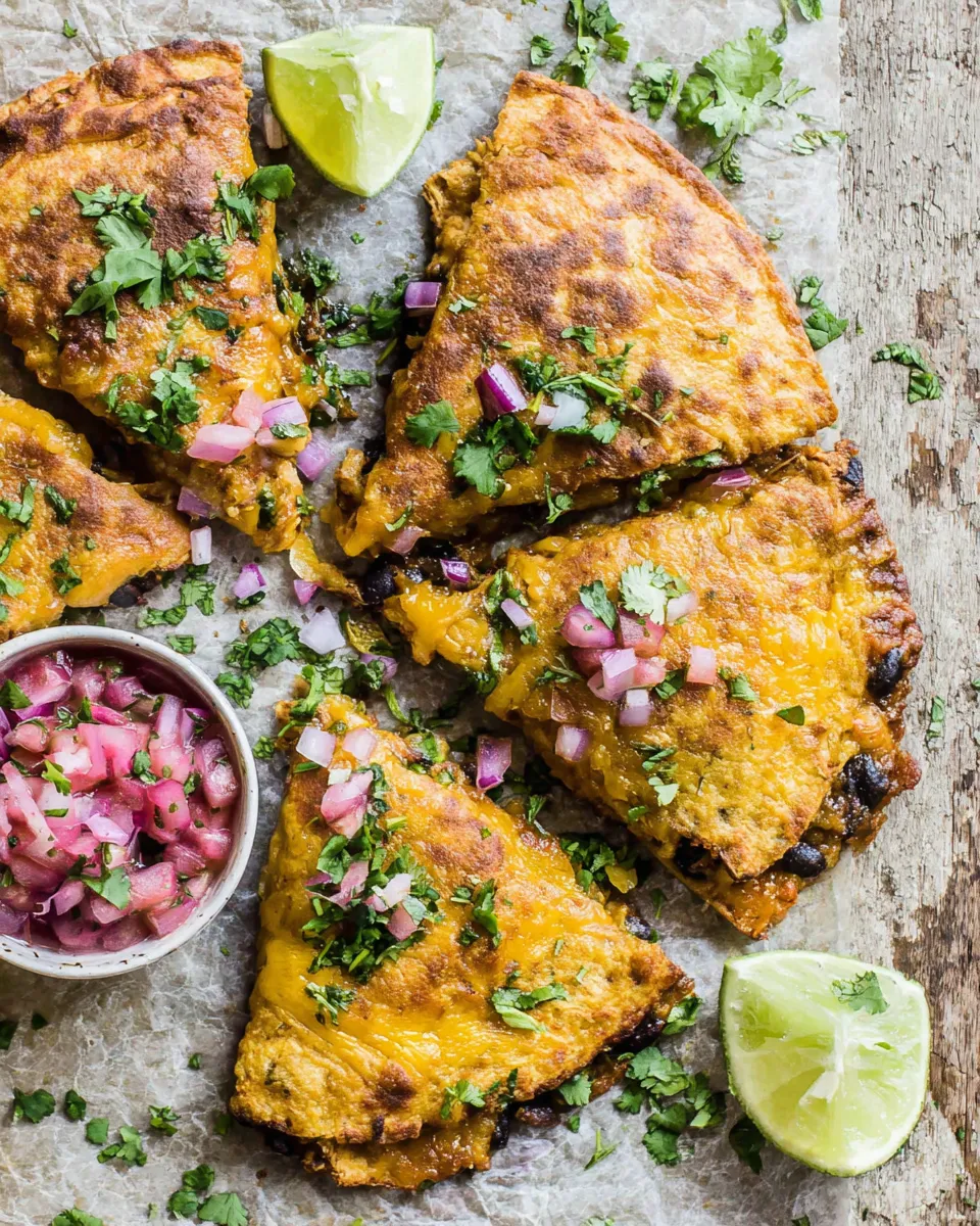 Delicious Cheesy Chipotle Adobo Chicken Quesadillas. dish photo