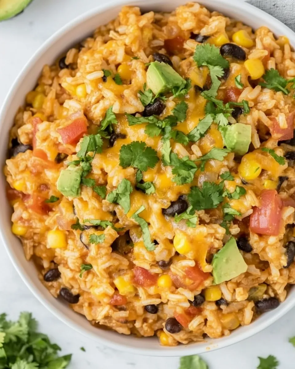 Easy Cheesy Mexican Chicken And Rice (One Pot!) picture