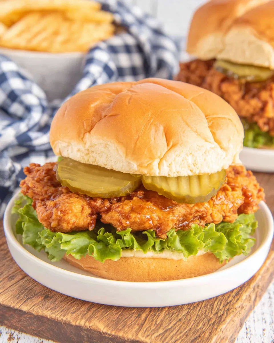 Homemade Chick Fil A Spicy Chicken Sandwich photo