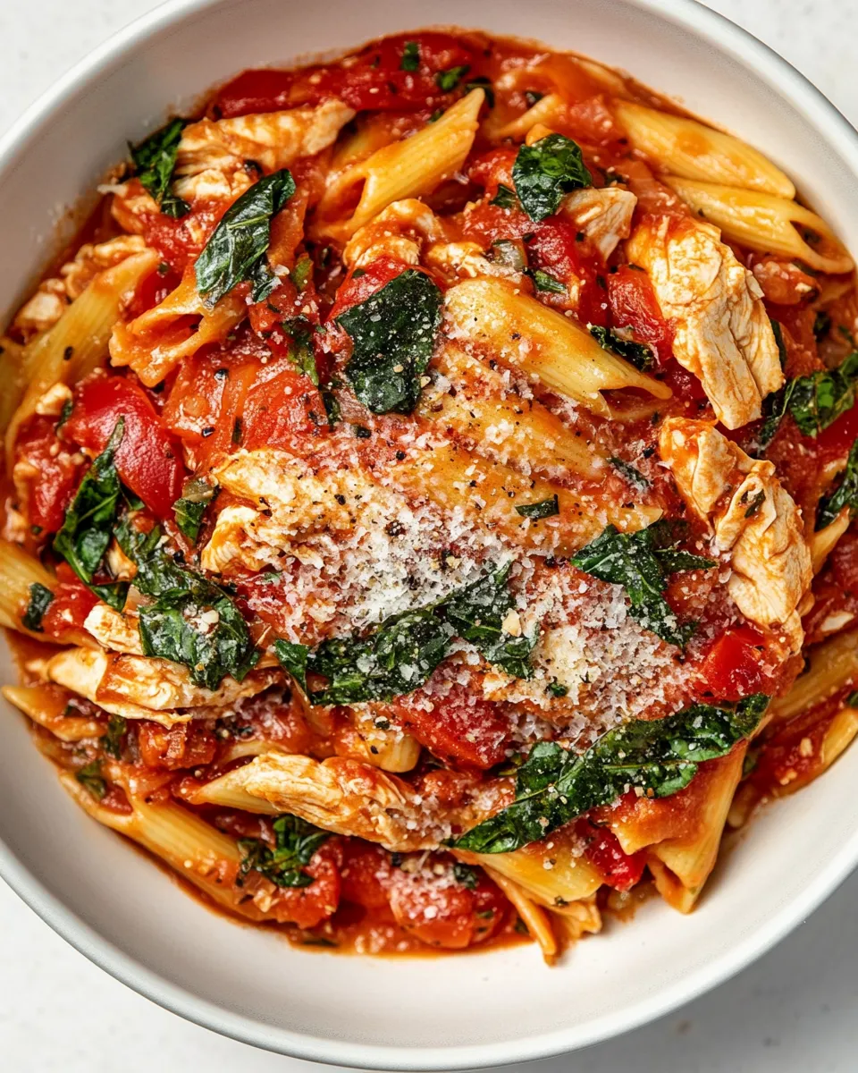Delicious Chicken Arrabiata Pasta dish photo