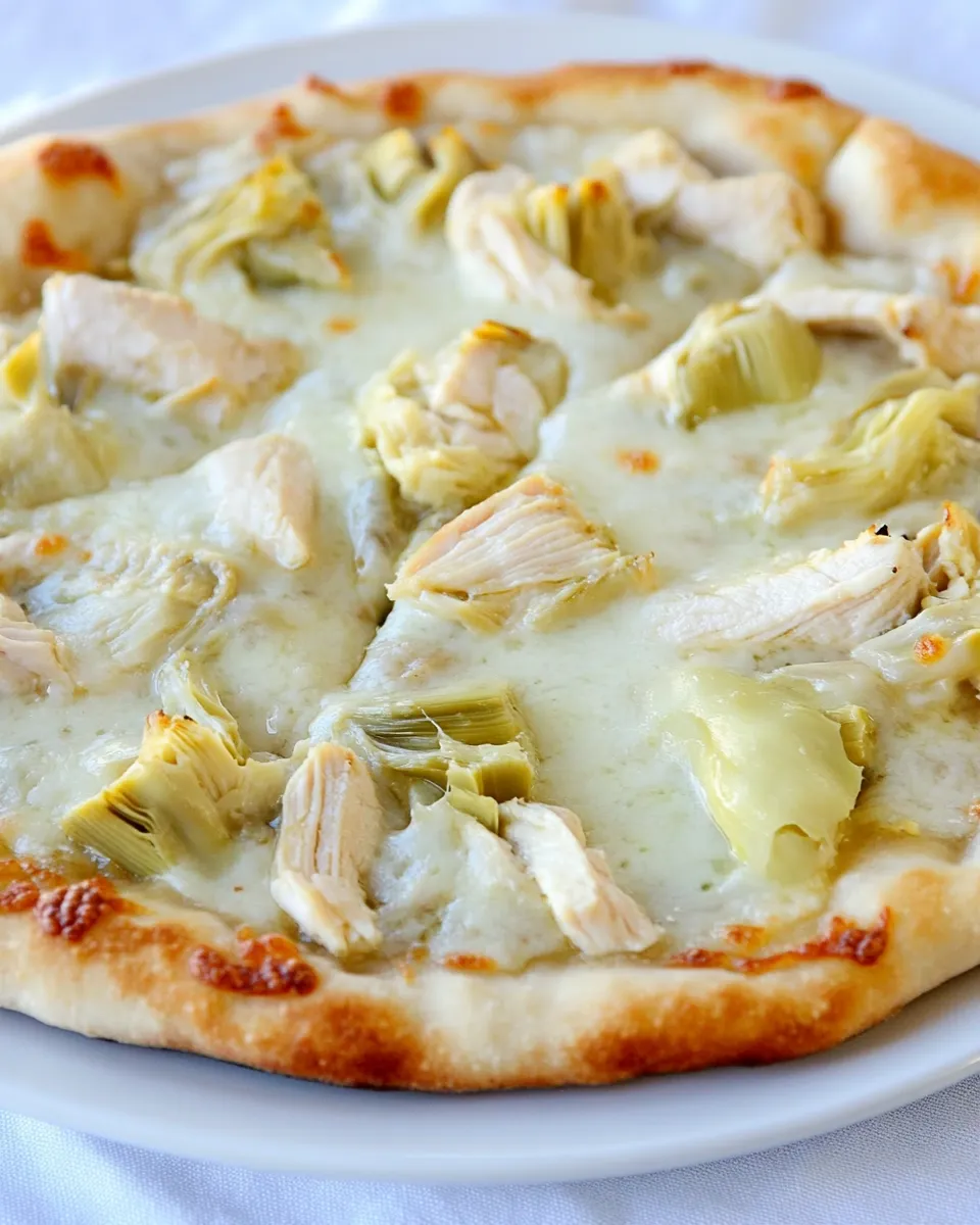 Easy Chicken Artichoke Pizza Recipe picture