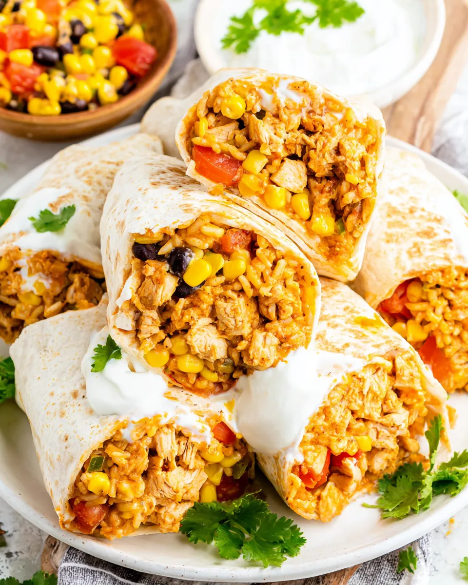 Easy Chicken Burritos recipe photo