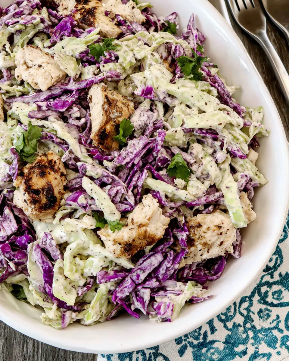 Classic Chicken Cabbage Salad with Mustard dish photo