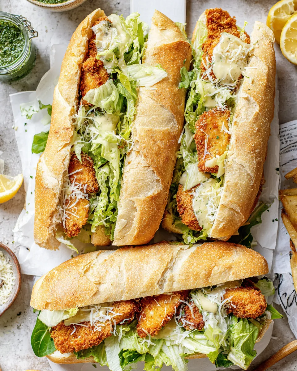 Homemade Chicken Caesar Sandwiches photo