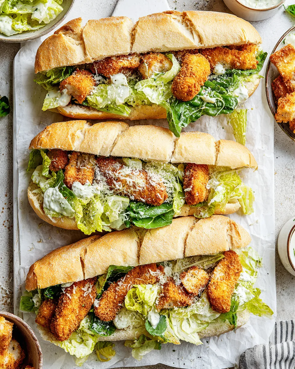Classic Chicken Caesar Sandwiches image
