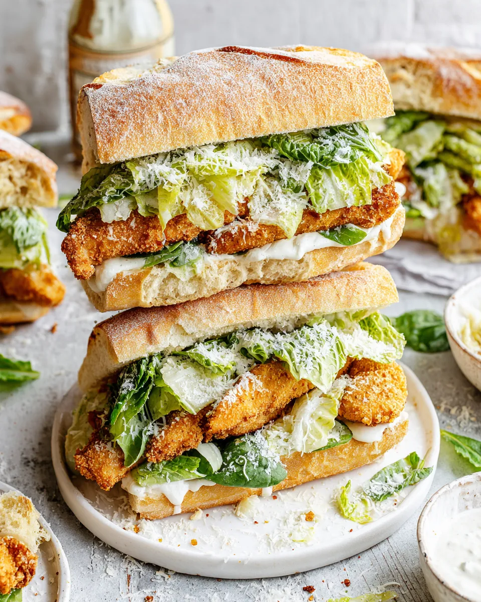 Delicious Chicken Caesar Sandwiches dish photo