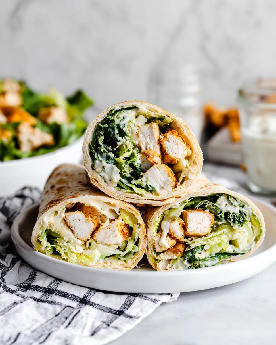 Easy Chicken Caesar Wrap recipe photo