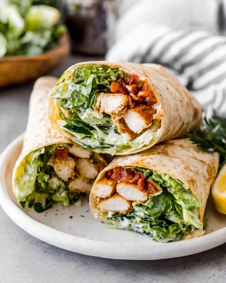 Homemade Chicken Caesar Wraps recipe photo