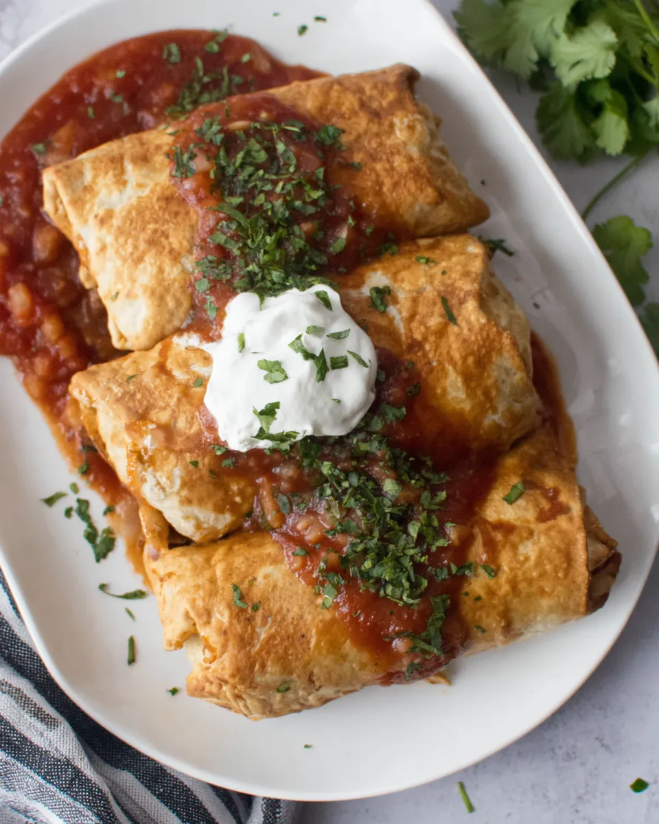 Easy Chicken Chimichangas recipe image