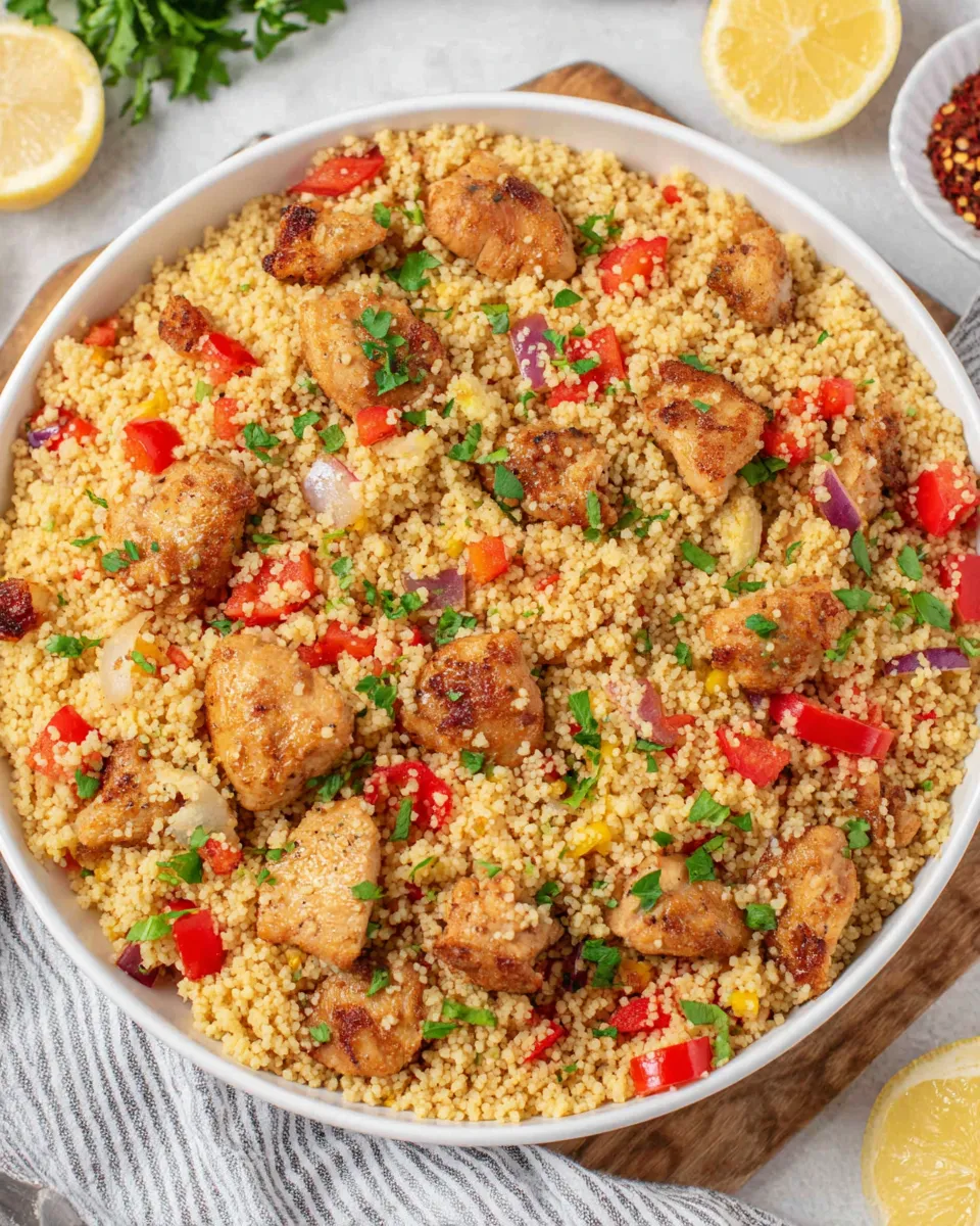 Delicious Chicken Couscous dish photo