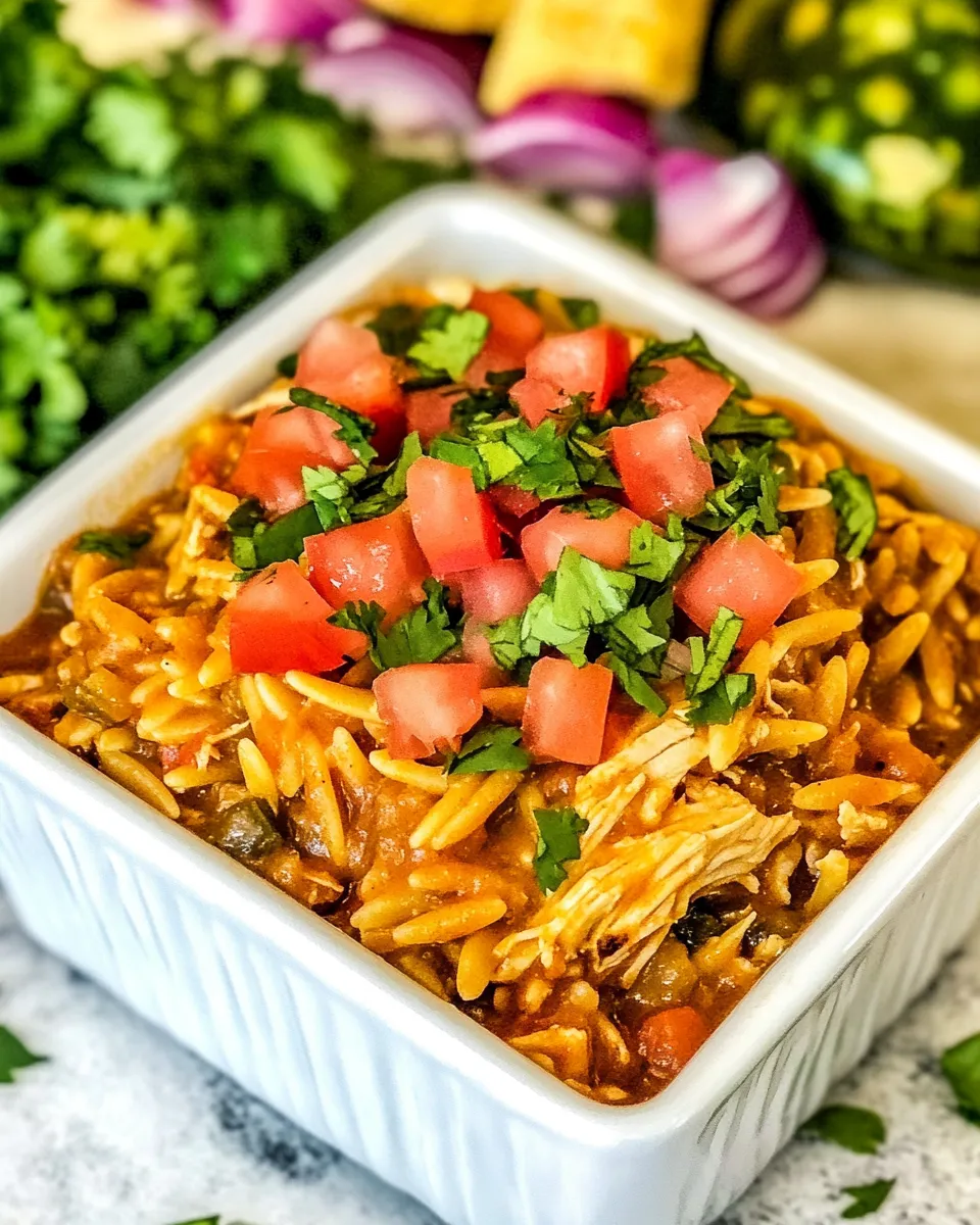 Easy Chicken Enchilada Orzo recipe photo