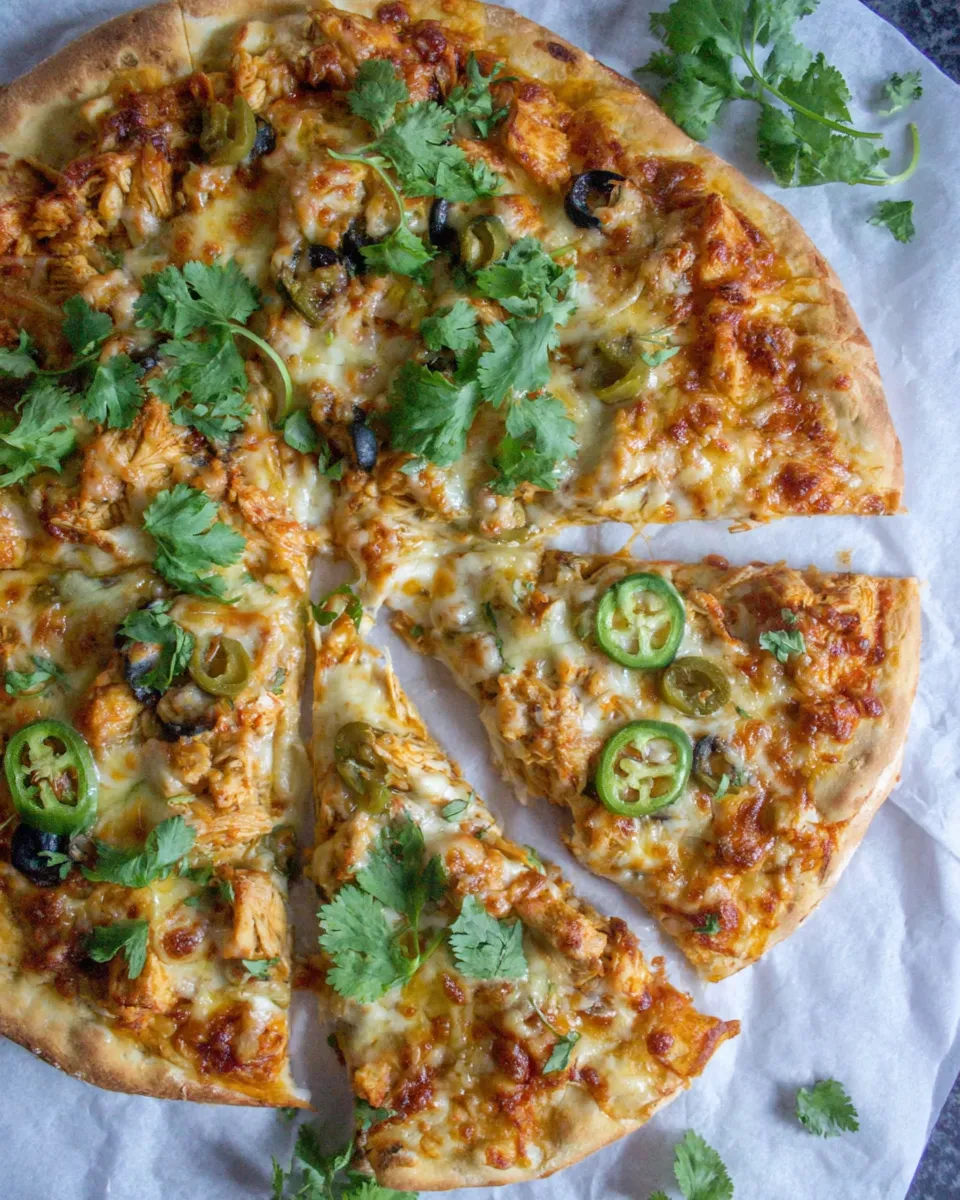 Classic Chicken Enchilada Pizza dish photo
