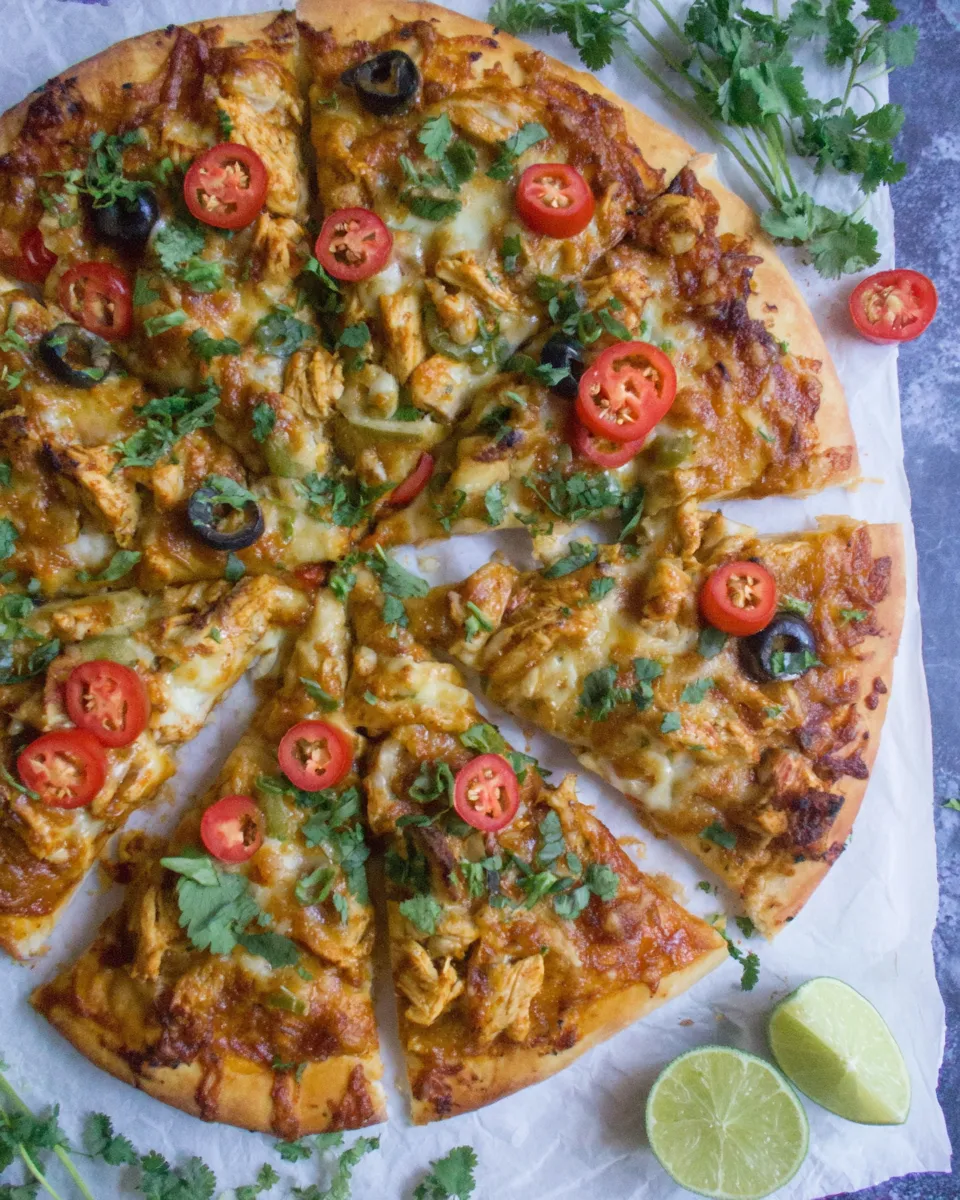 Delicious Chicken Enchilada Pizza image