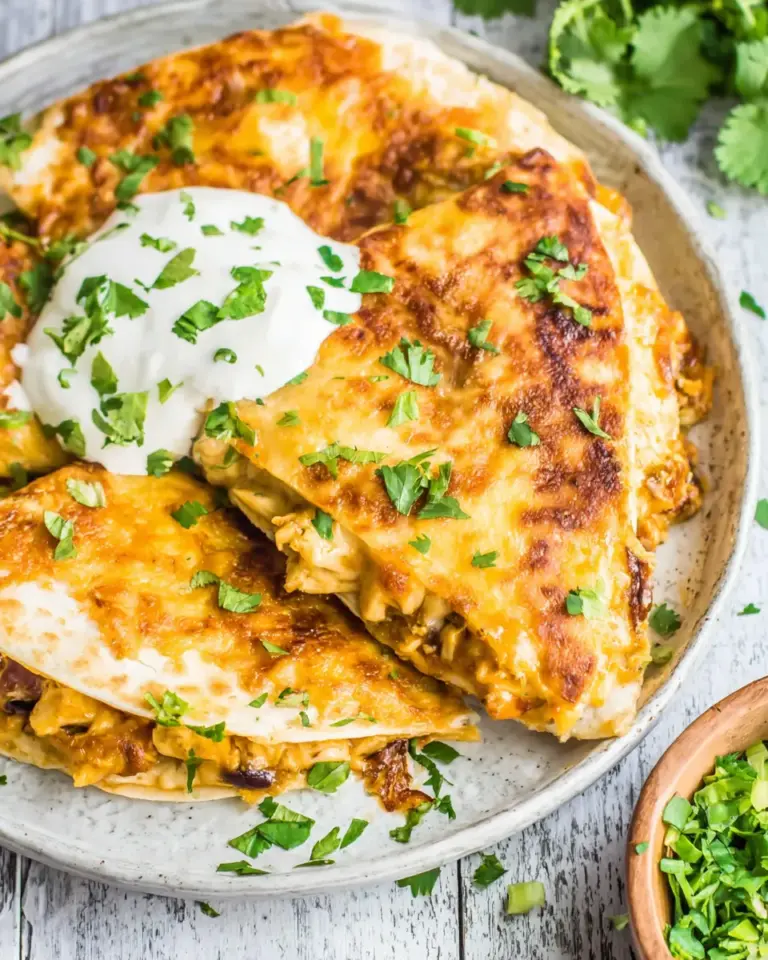 Homemade Chicken Enchilada Quesadillas photo