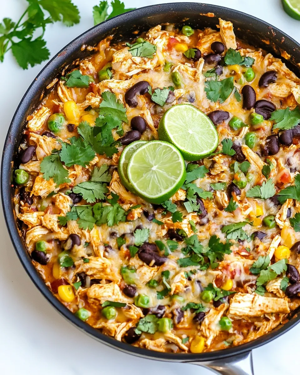 delicious Chicken Enchilada Skillet (20 min meal) dish photo