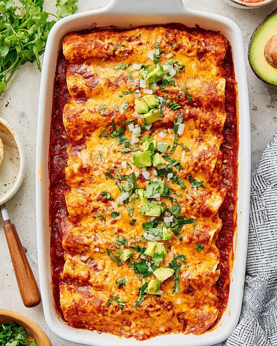 Easy Chicken Enchiladas dish photo