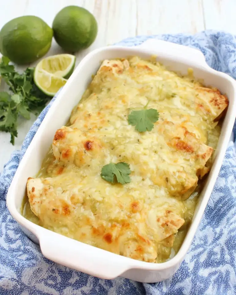 Homemade Chicken Enchiladas with Green Sauce recipe photo