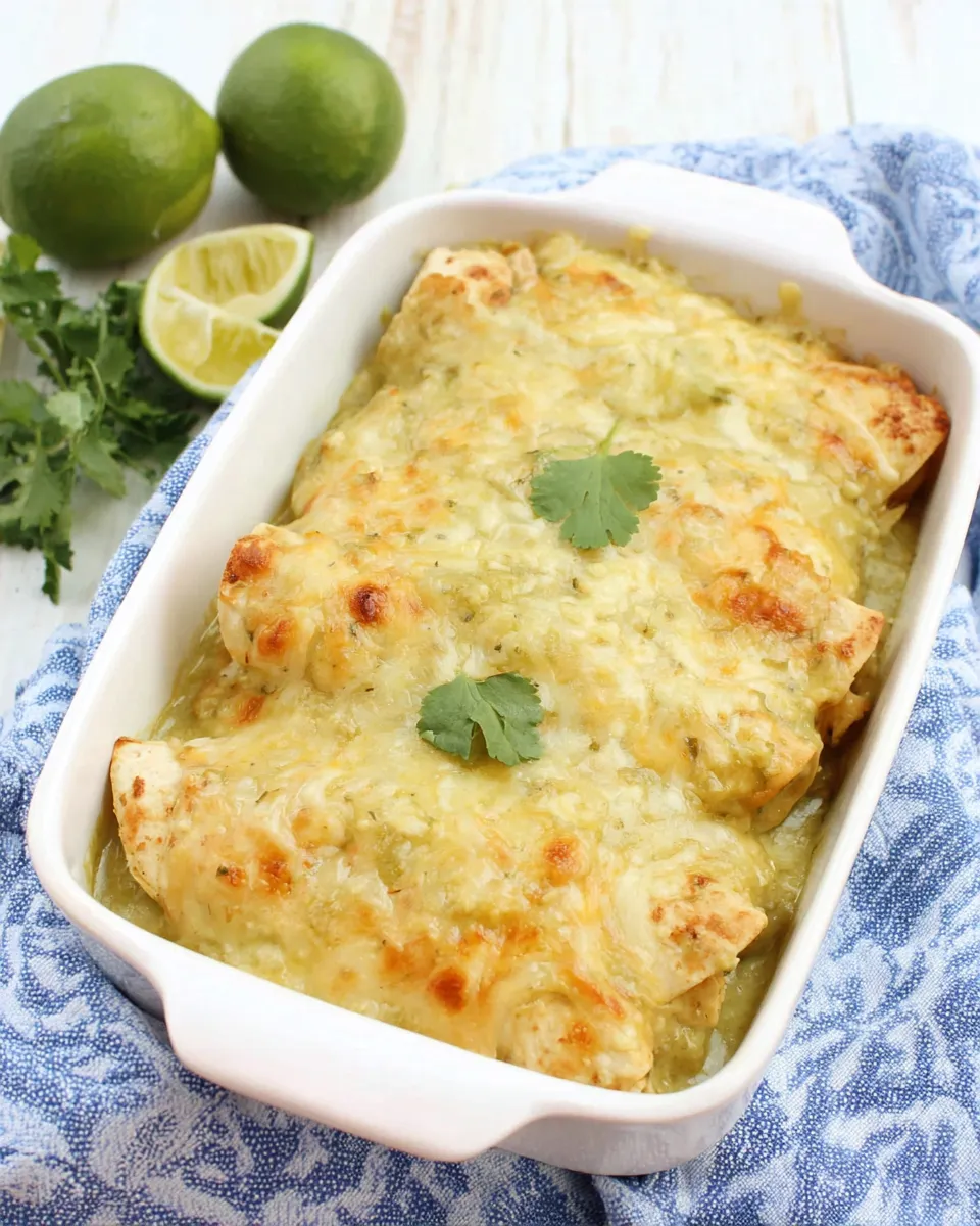 Homemade Chicken Enchiladas with Green Sauce recipe photo