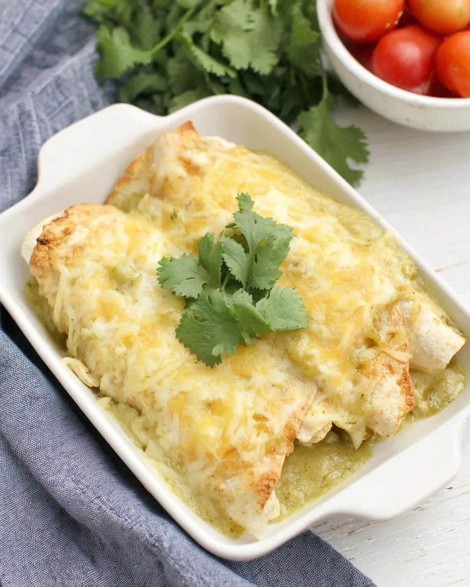Classic Chicken Enchiladas with Green Sauce dish photo