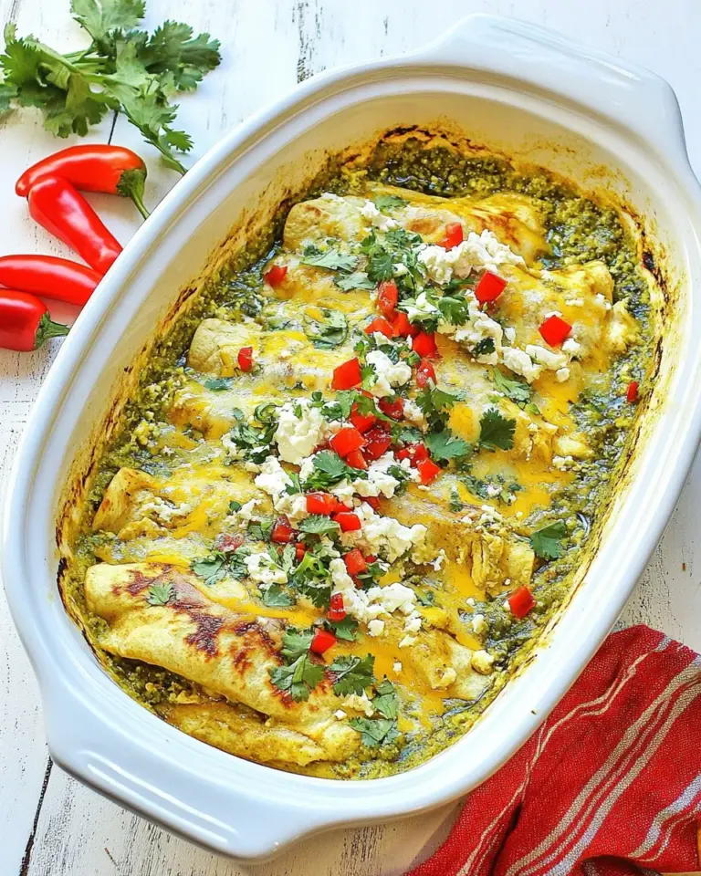 Homemade Chicken Enchiladas with Verde Sauce photo