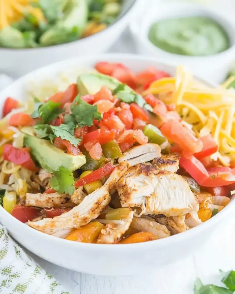 Homemade Chicken Fajita Bowls photo