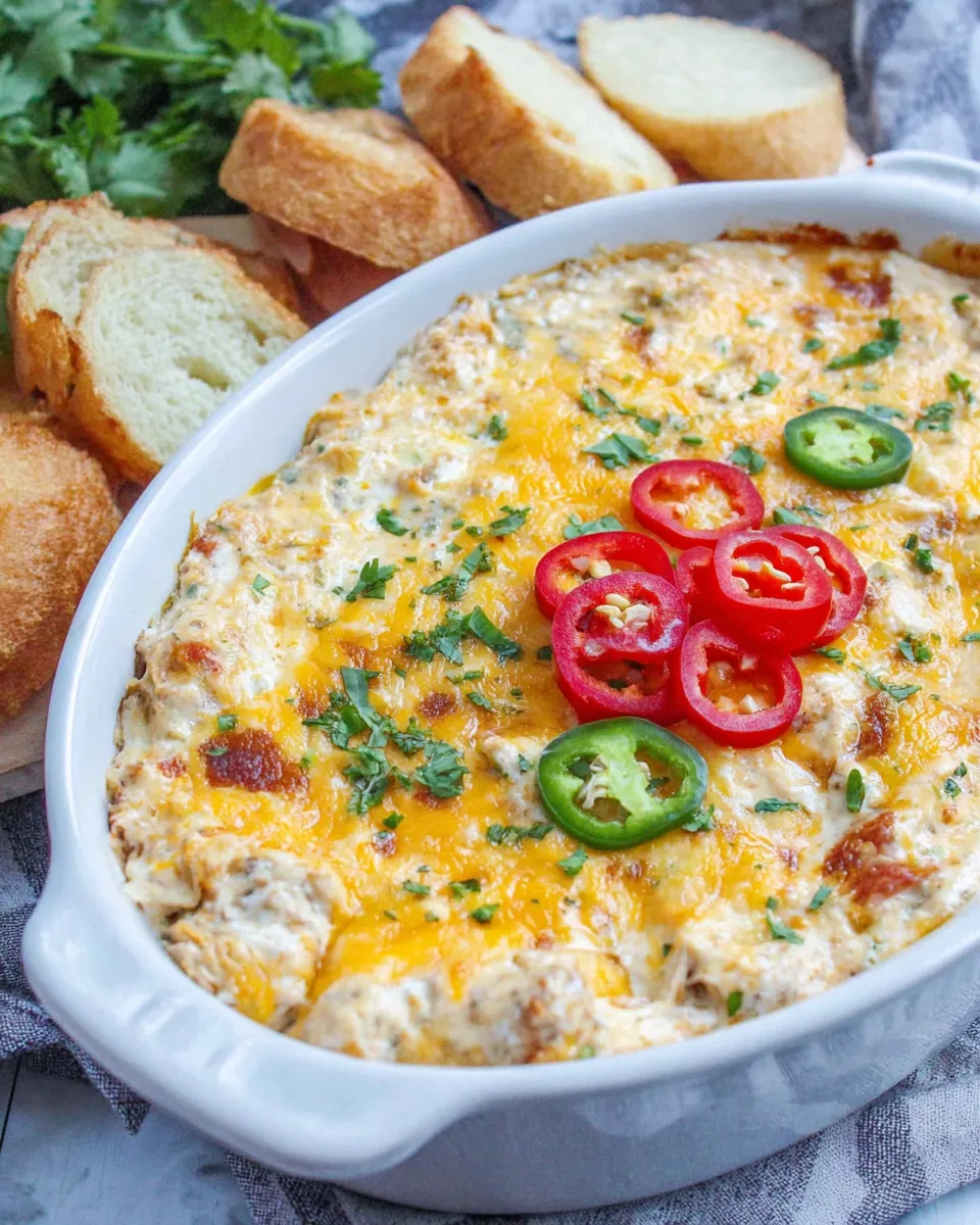 Classic Chicken Fajita Dip dish photo