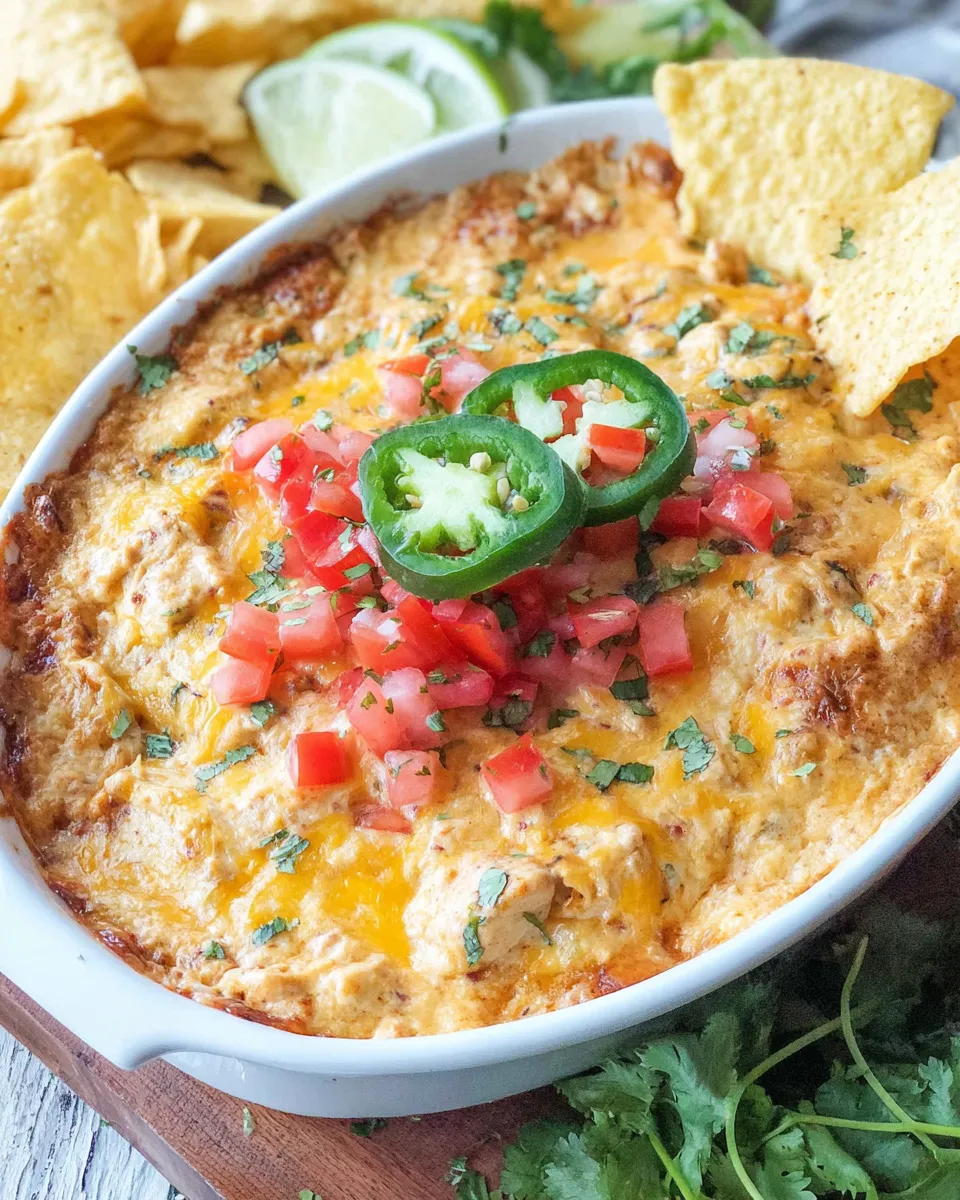 Easy Chicken Fajita Dip food shot
