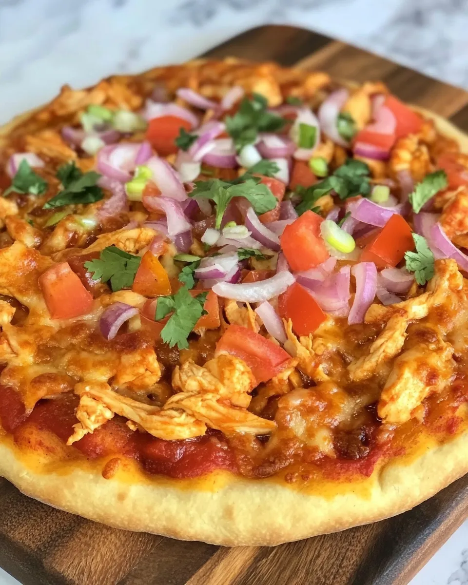 Easy Chicken Fajita Pizza recipe photo