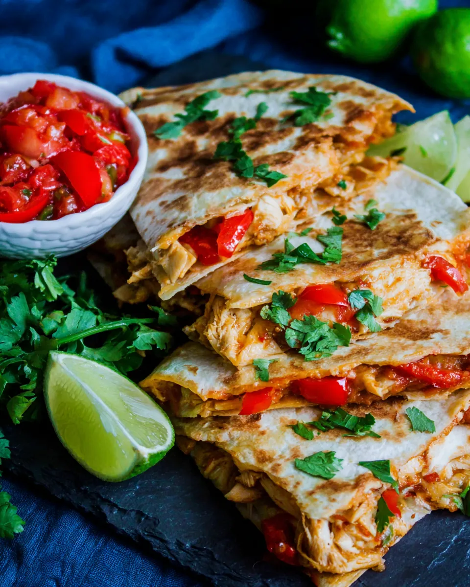 Delicious Chicken Fajita Quesadilla dish photo