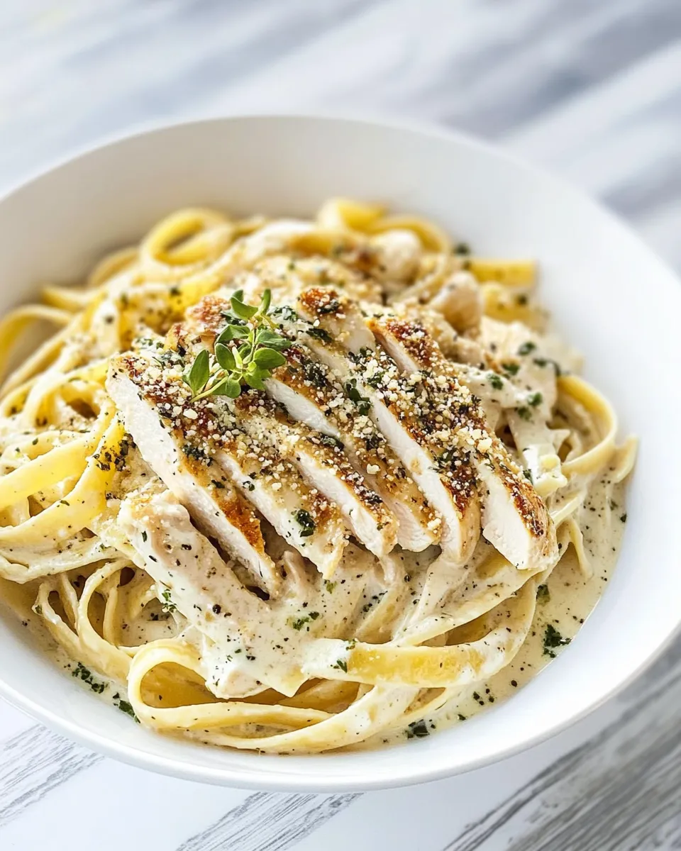 Classic Chicken Fettuccine Alfredo image