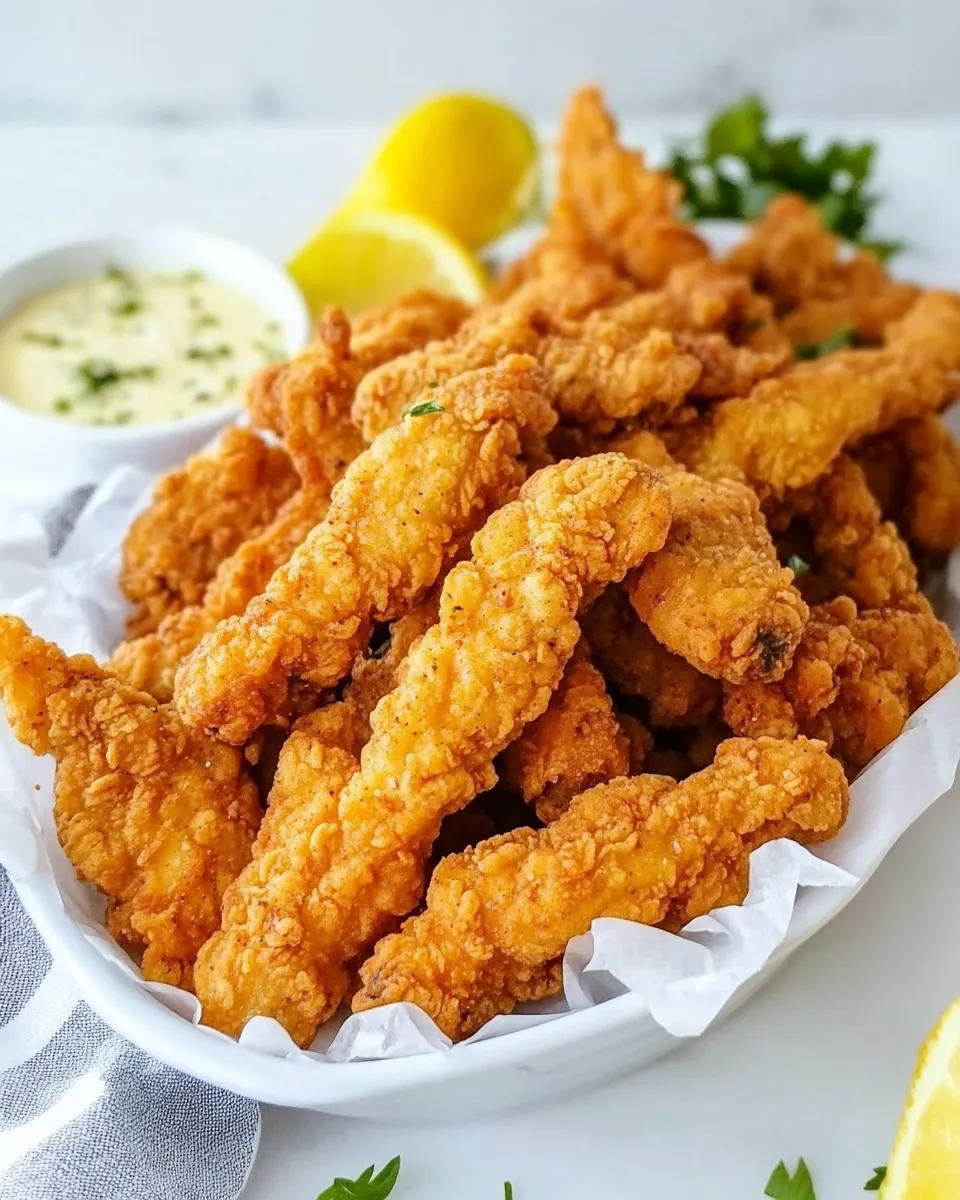 Easy Chicken Fingers plate image