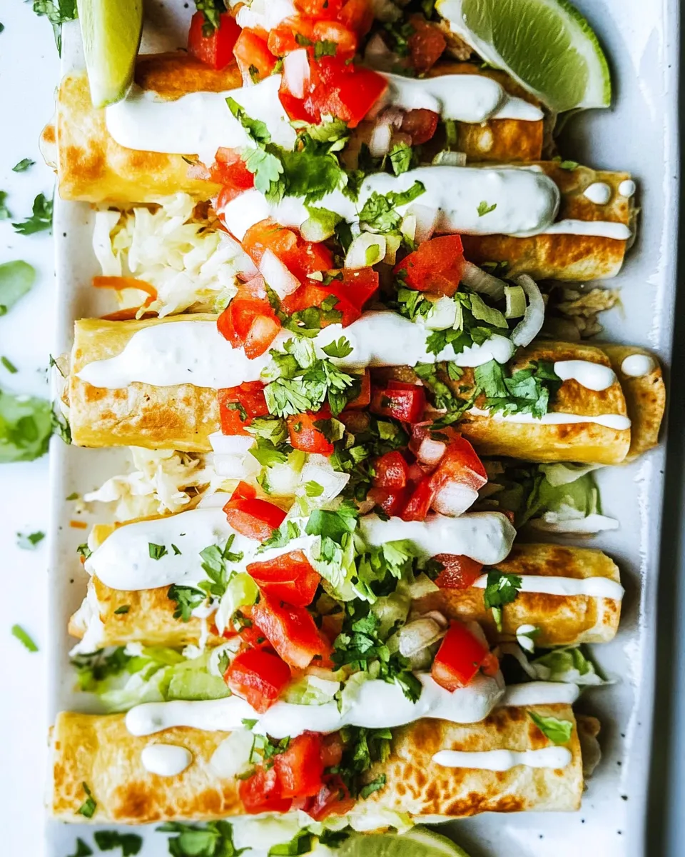 Homemade Chicken Flautas photo