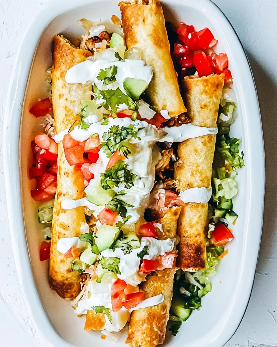 Delicious Chicken Flautas dish photo