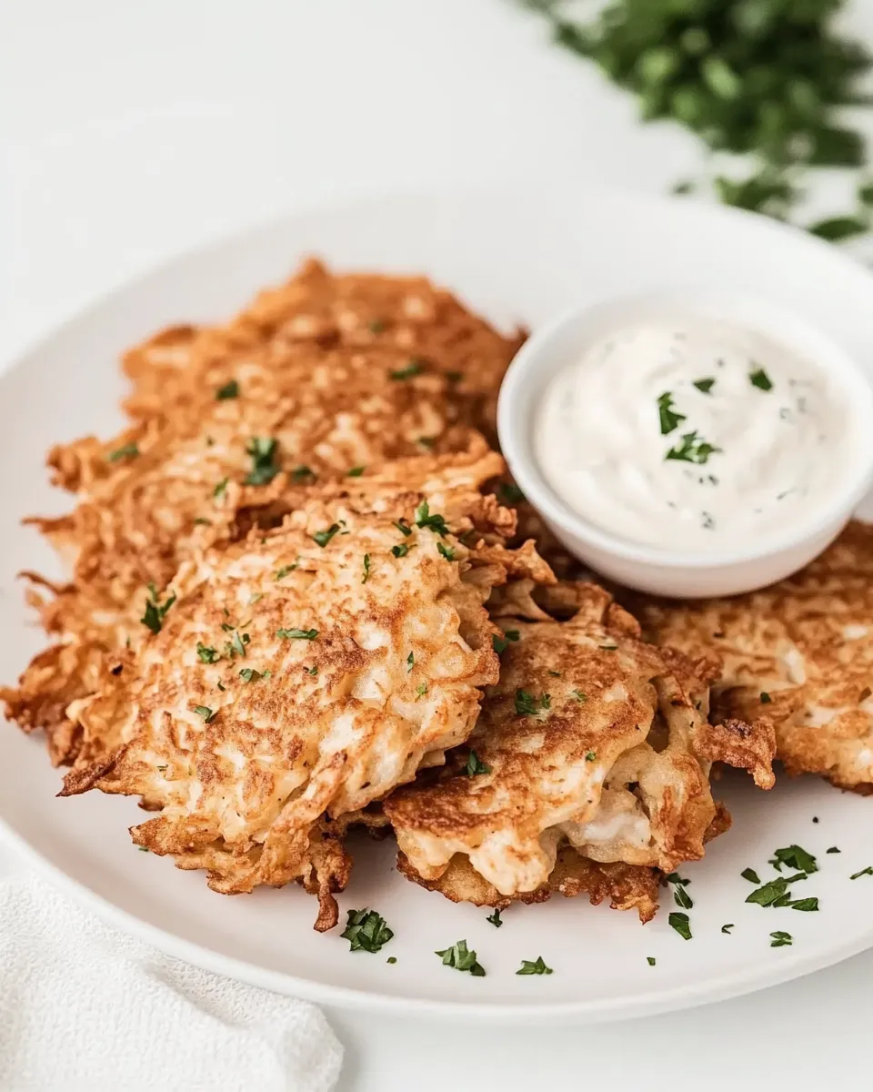 Delicious Chicken Fritters food shot