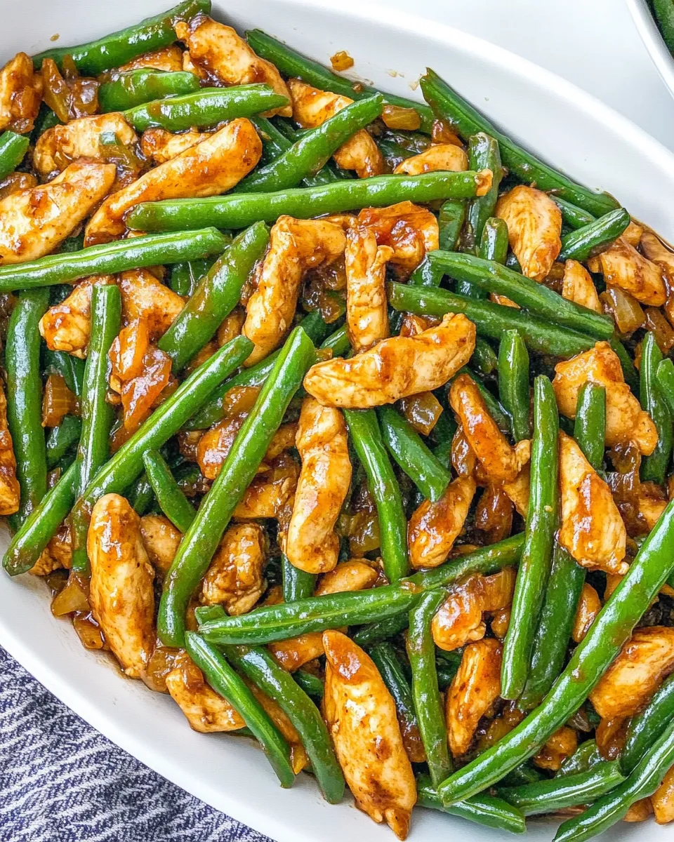 Homemade Chicken Green Bean Stir Fry photo
