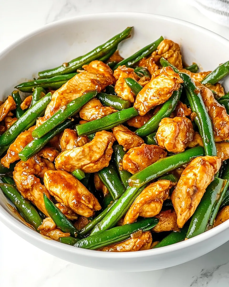 Classic Chicken Green Bean Stir Fry image