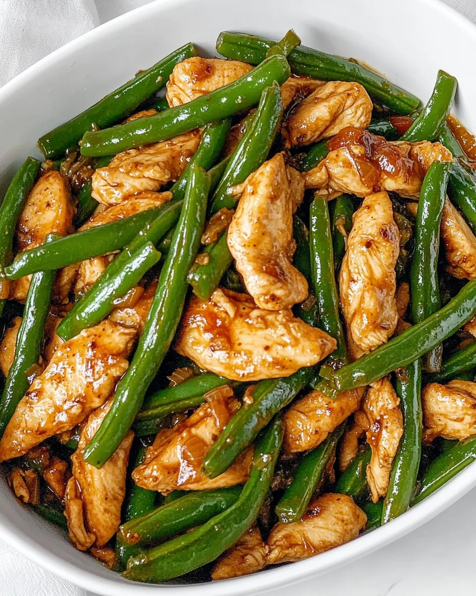 Easy Chicken Green Bean Stir Fry recipe photo