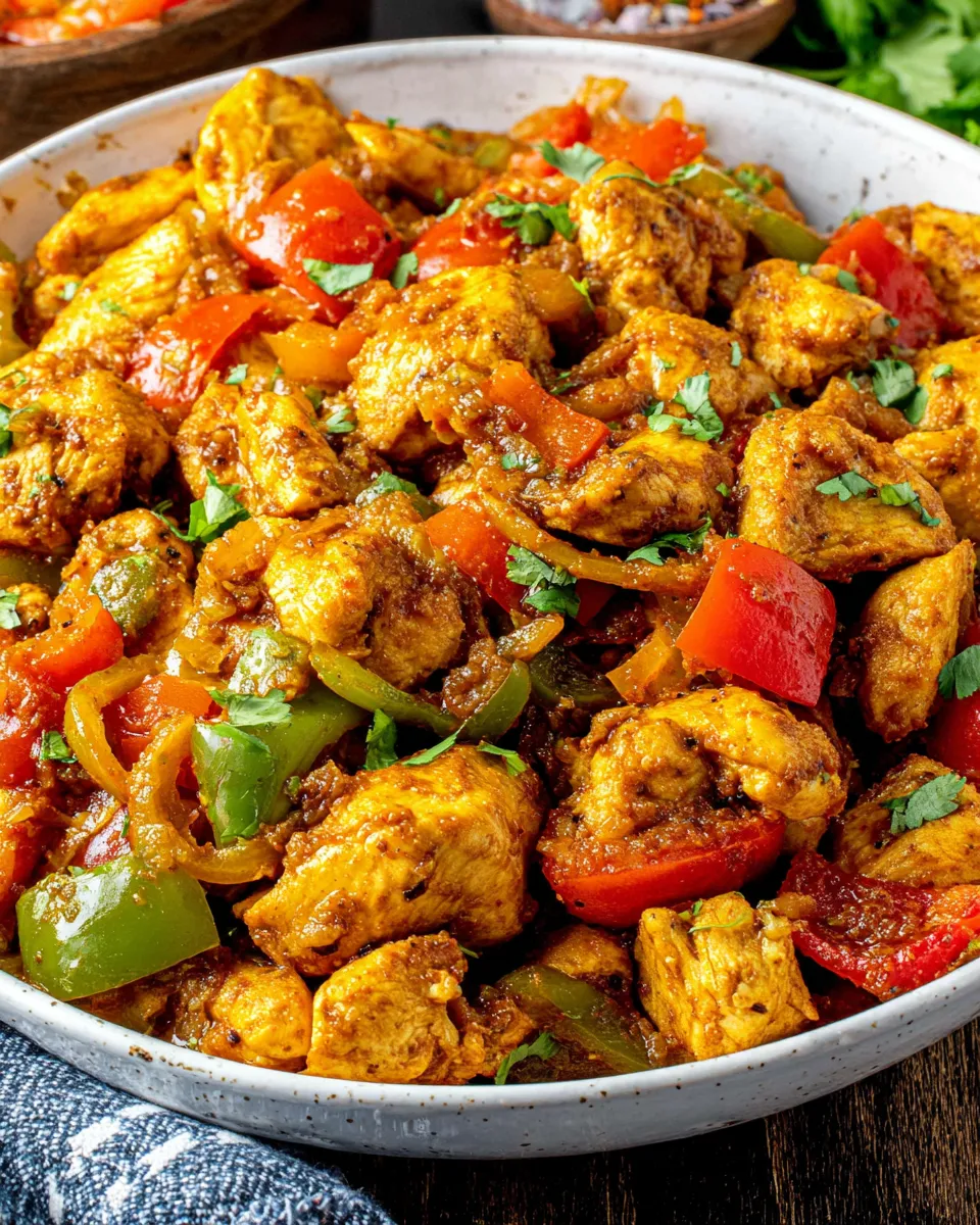 Classic Chicken Jalfrezi dish photo