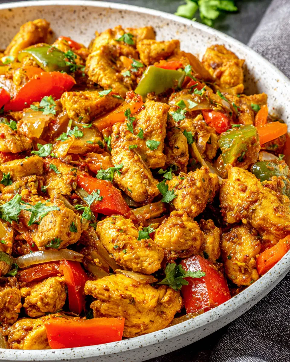 Easy Chicken Jalfrezi food shot