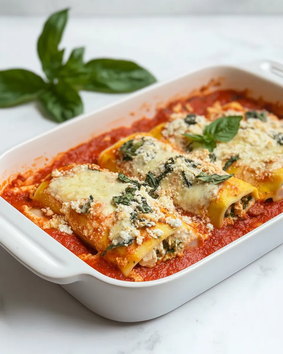 Easy Chicken Manicotti recipe photo