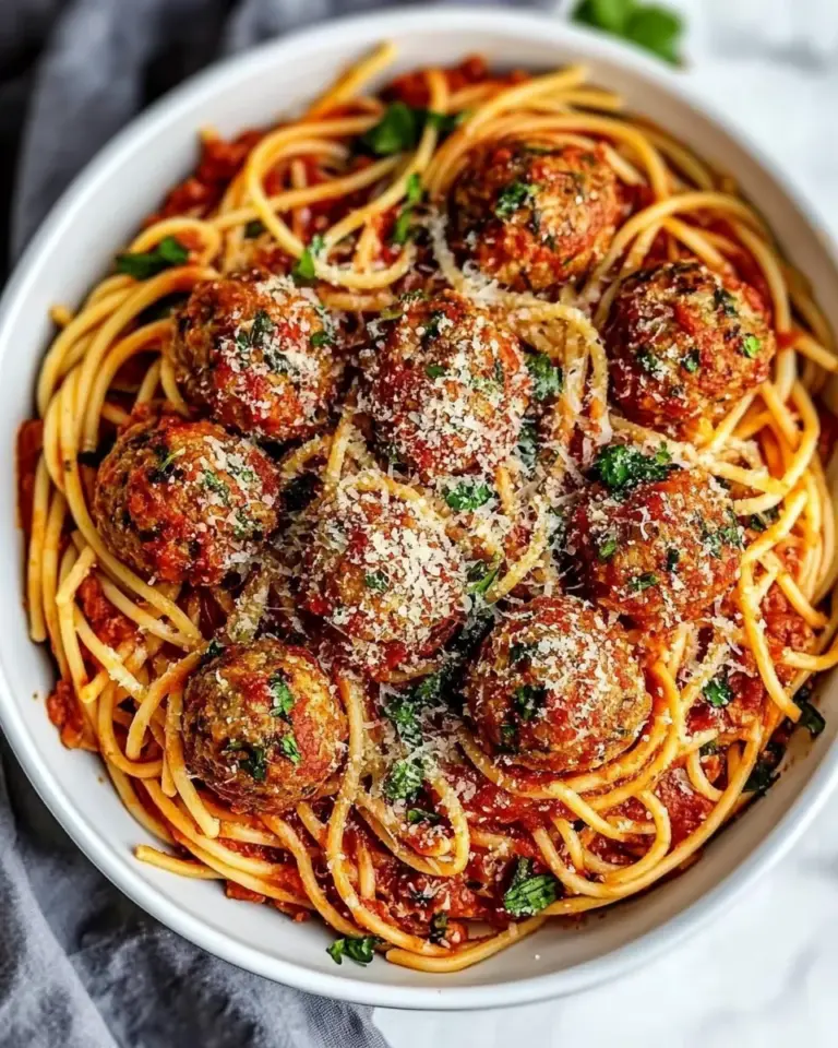 Homemade Chicken Meatballs and Spaghetti photo