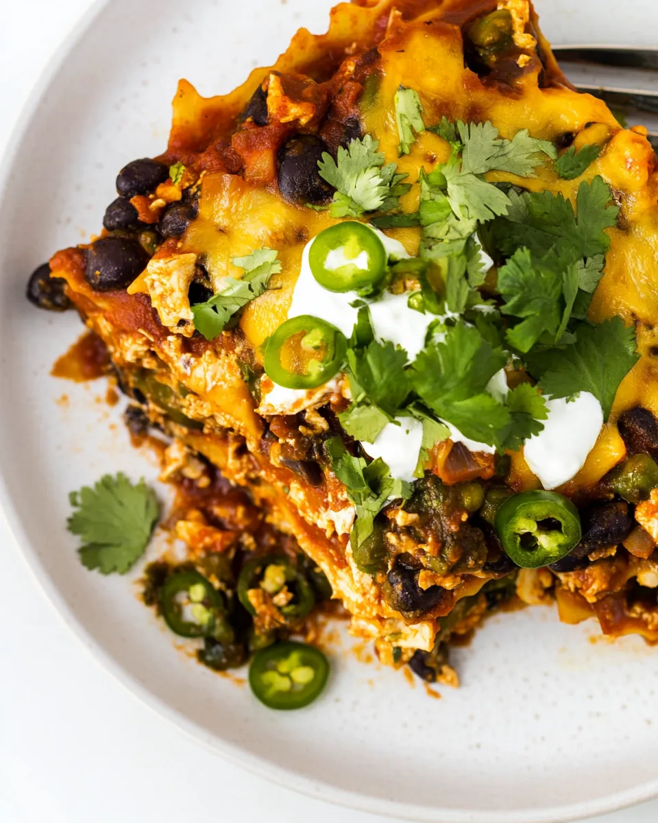 Easy Chicken Mexican Lasagna recipe photo