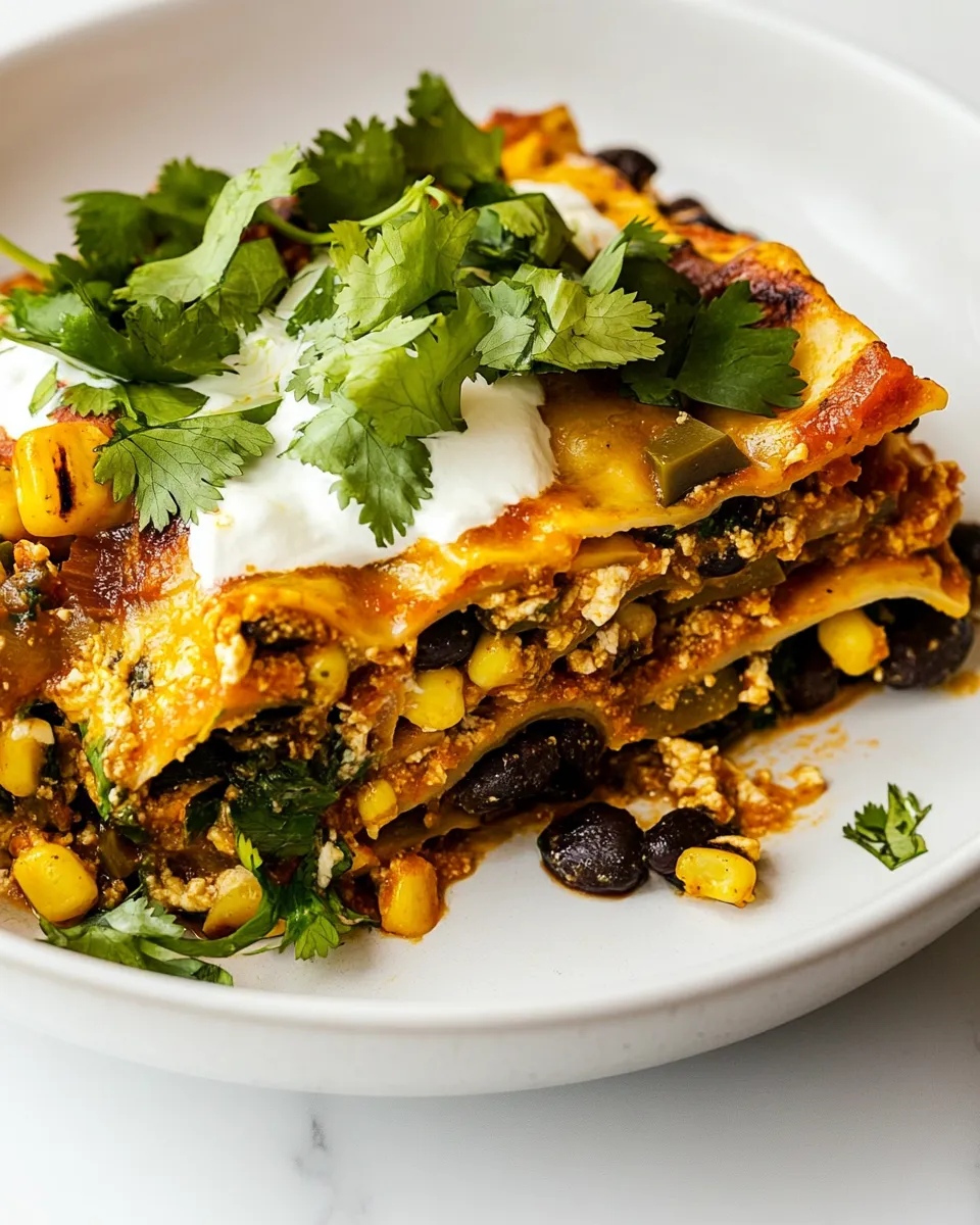 Delicious Chicken Mexican Lasagna dish photo