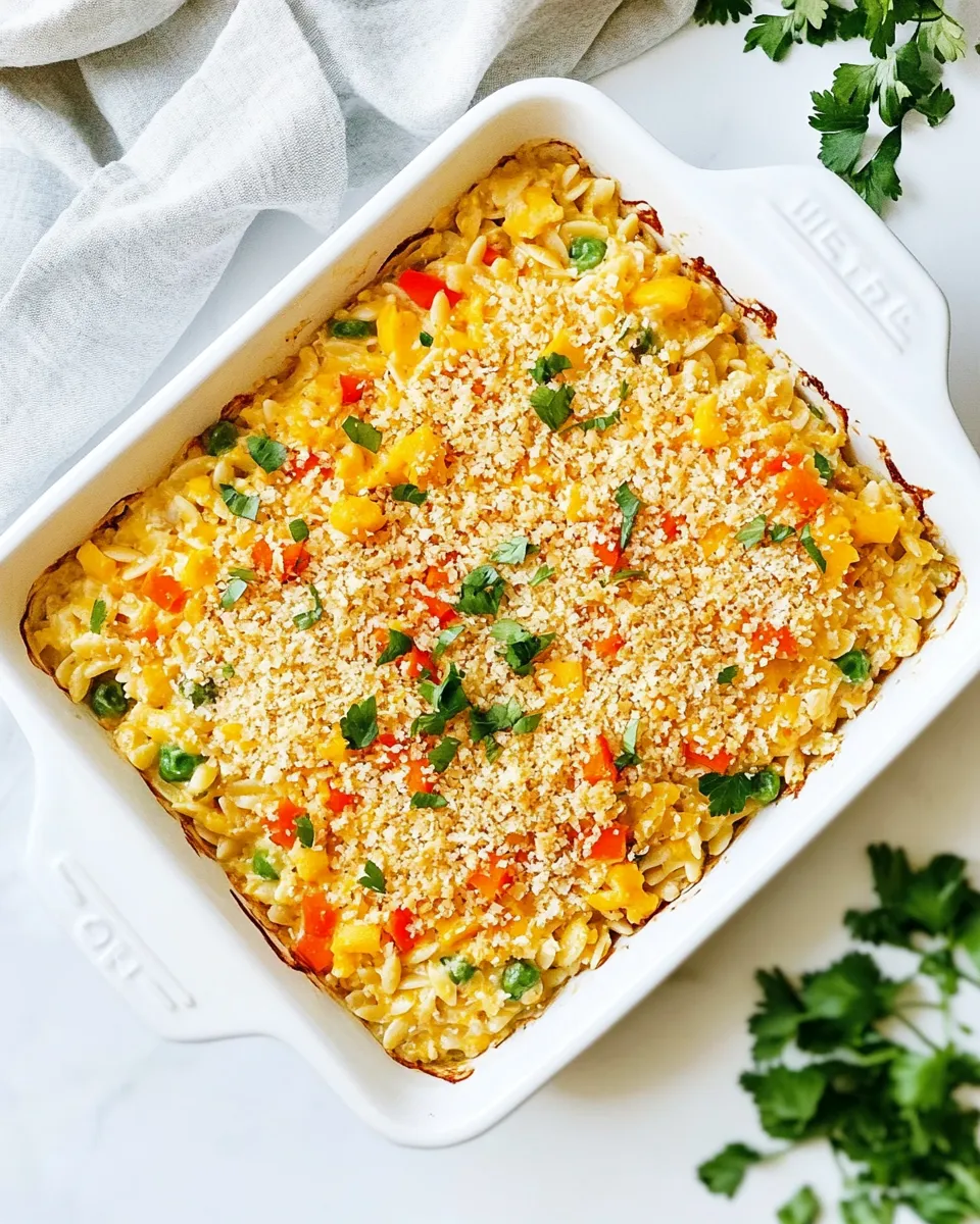 Homemade Chicken Orzo Bake photo